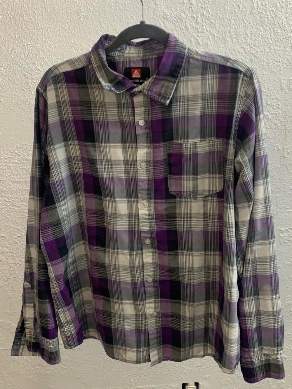 Marmot Purple Plaid Long-Sleeve Button-Up Shirt